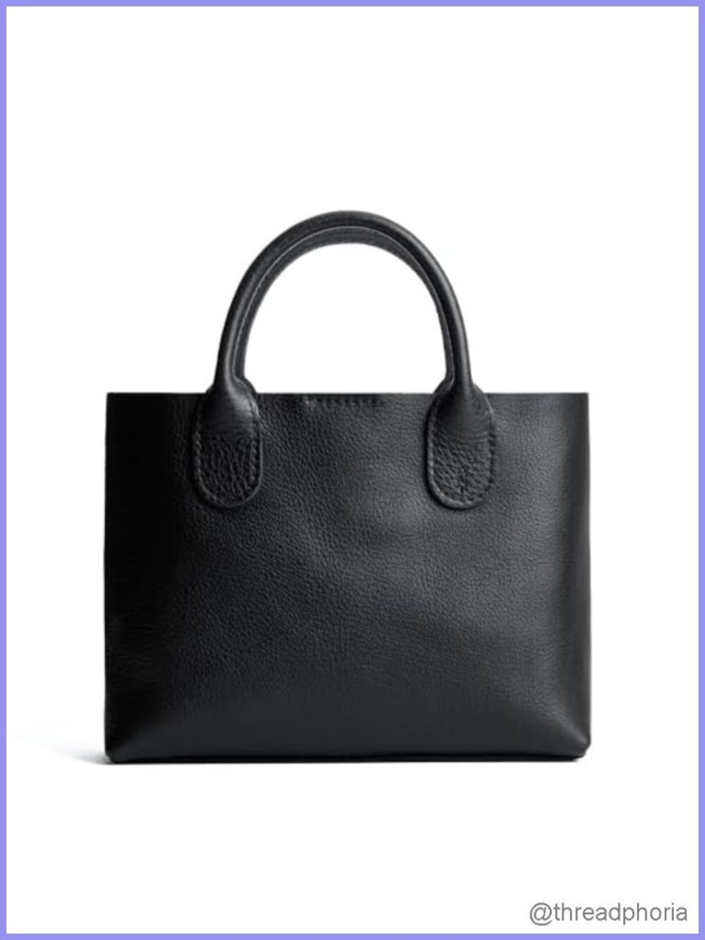 Full Grain Leather Crossbody Bag with Handles Zipper Closure Adjustable Strap